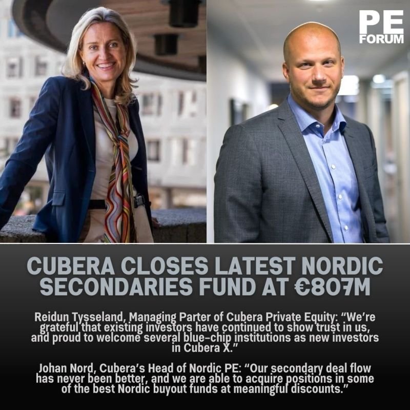 Cubera Private Equity Closes Latest Nordic Secondaries Fund at €807m