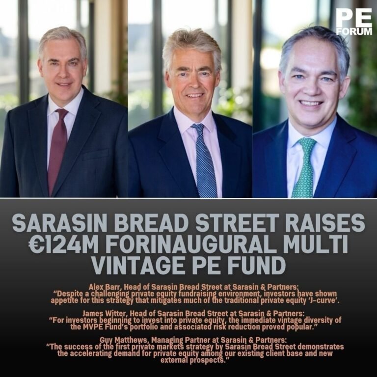 Sarasin Bread Street Raises €124M for Inaugural Multi Vintage PE Fund