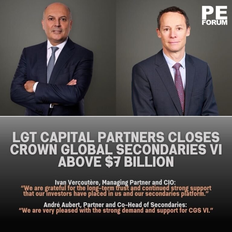 LGT Capital Partners Closes Crown Global Secondaries VI Above $7 Billion