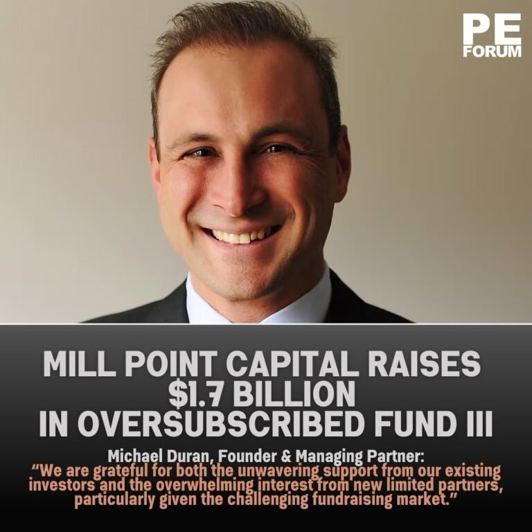 Mill Point Capital Llc Raises $1.7 Billion in Oversubscribed Fund III