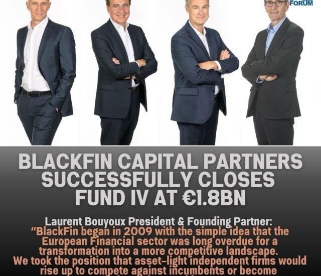 BlackFin Capital Partners successfully closes Fund IV at €1.8bn