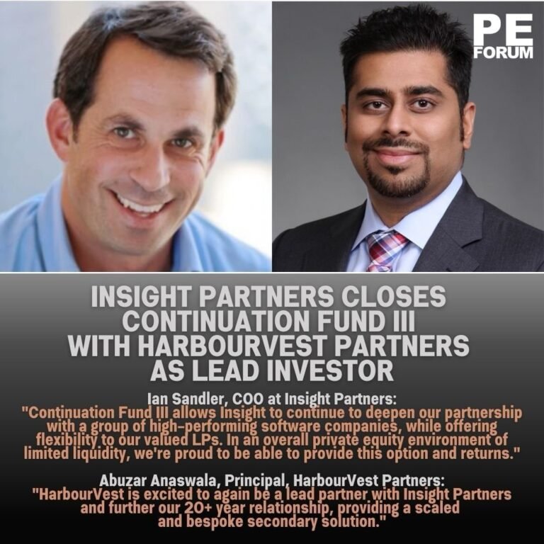 Insight Partners Announces Closing of Continuation Fund III with HarbourVest Partners as Lead Investor