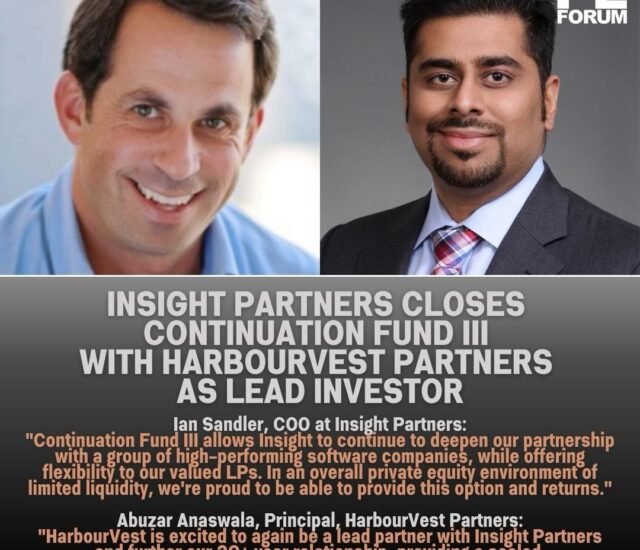 Insight Partners Announces Closing of Continuation Fund III with HarbourVest Partners as Lead Investor