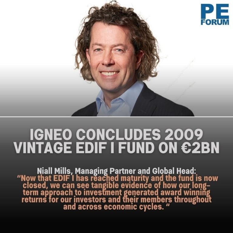 Igneo Infrastructure Partners concludes 2009 vintage EDIF I fund on €2bn