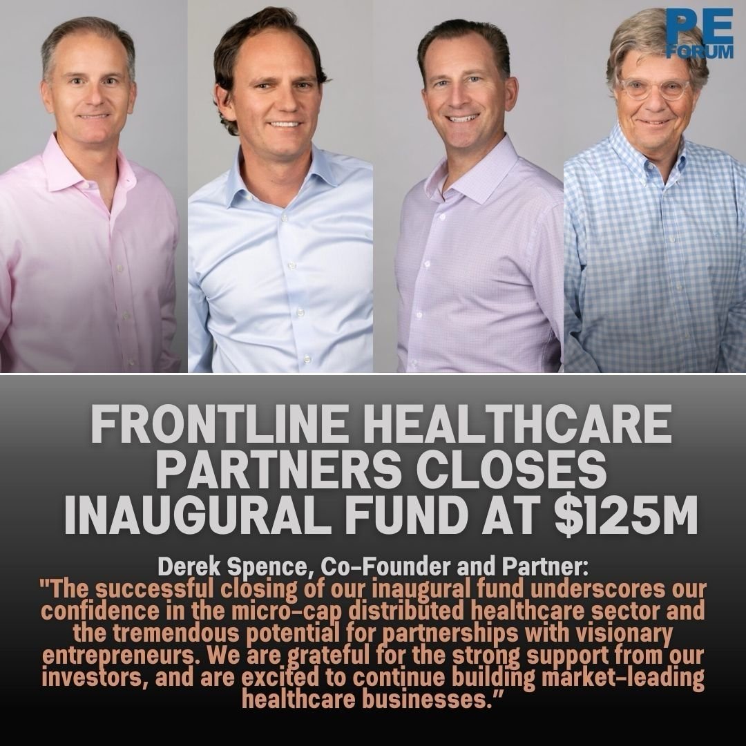 Frontline Healthcare Partners Closes Inaugural Fund at $125M