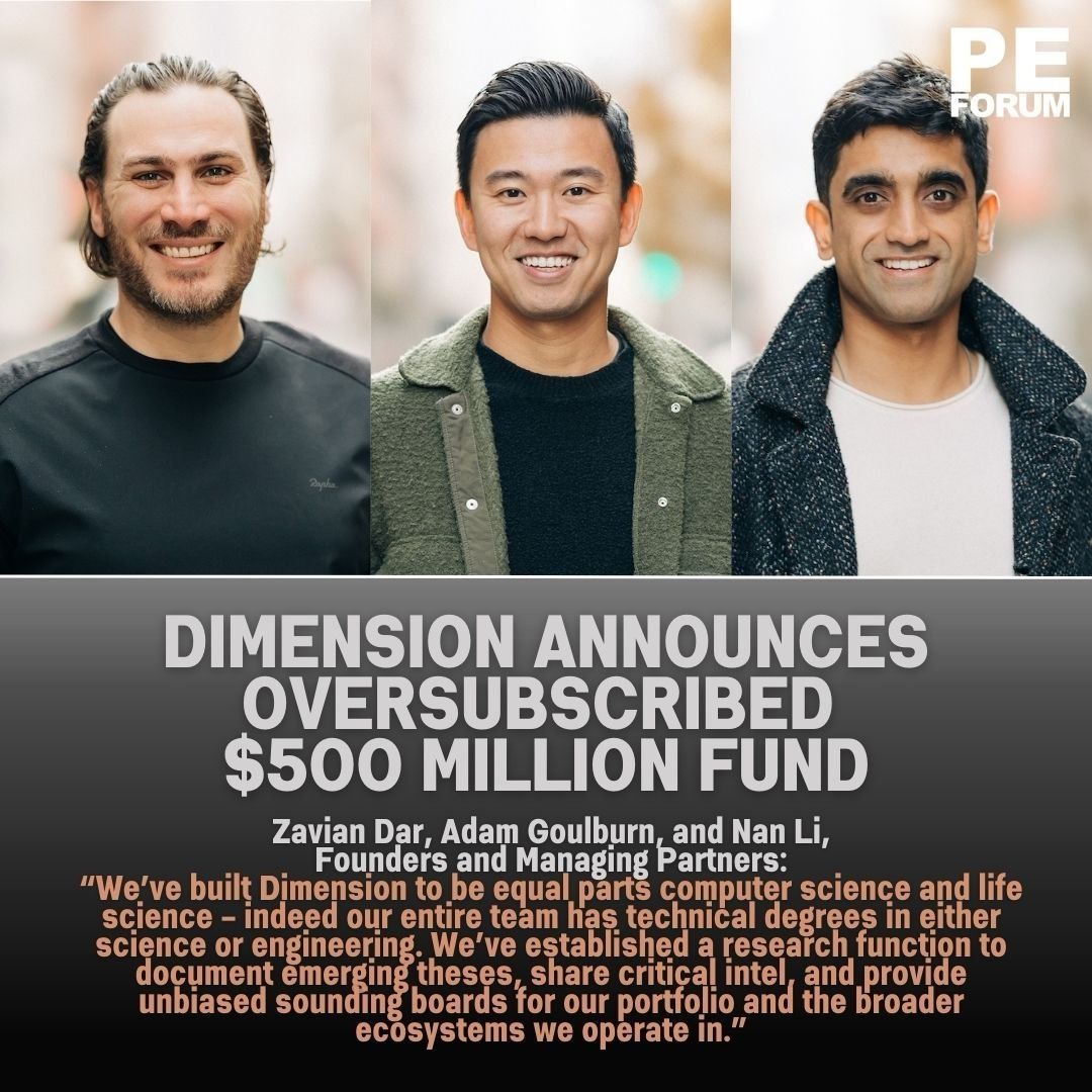 Dimension Announces Raising Oversubscribed $500 Million Second Fund