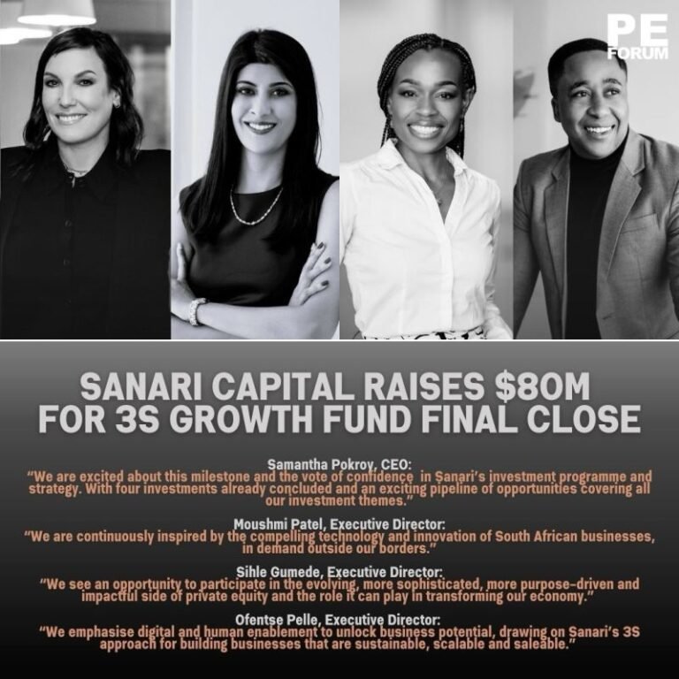 🇿🇦 Sanari Capital Raises $80M for 3S Growth Fund Final Close