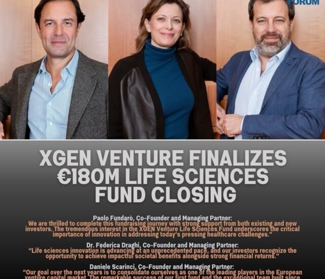 XGEN Venture Finalizes €180M Life Sciences Fund Closing