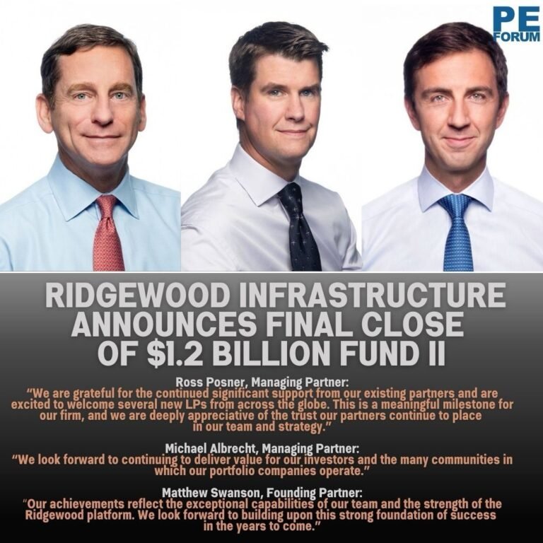 Ridgewood Infrastructure Announces Final Close of $1.2 Billion Fund II