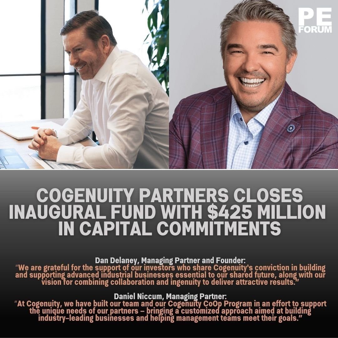 Cogenuity Partners, LLC Closes Inaugural Fund with $425 Million in Capital Commitments