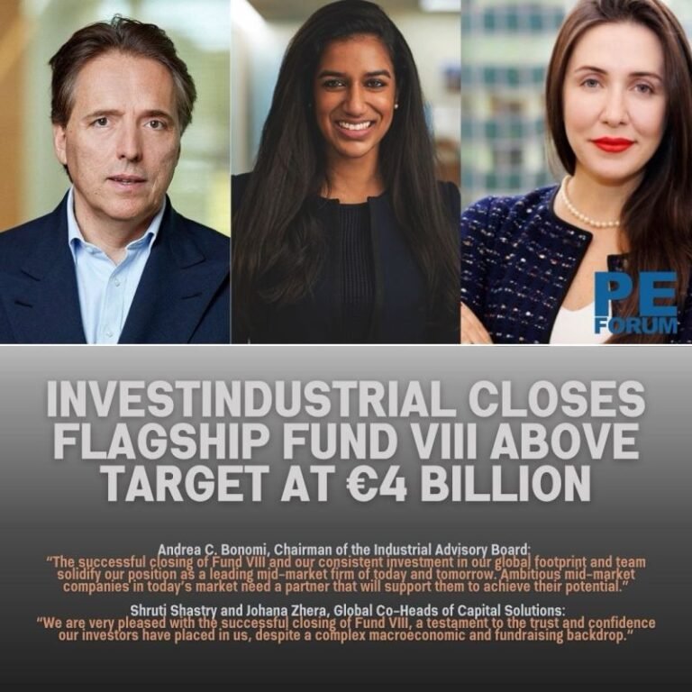 Investindustrial Closes Flagship Fund VIII Above Target at €4 billion
