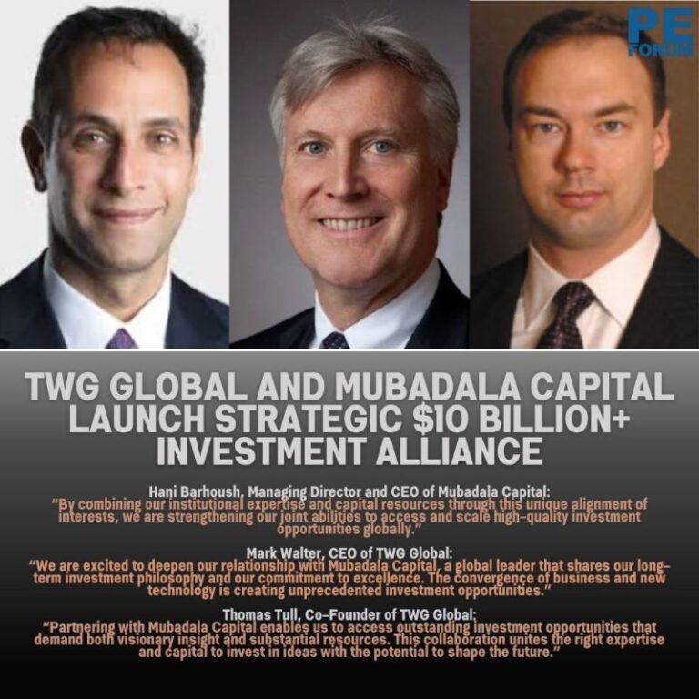 TWG Global and Mubadala Capital Launch Strategic $10 Billion+ Investment Alliance