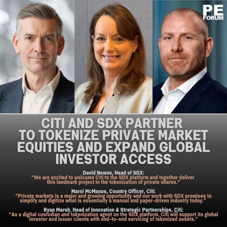 Citi and SDX Partner to Tokenize Private Market Equities and Expand Global Investor Access