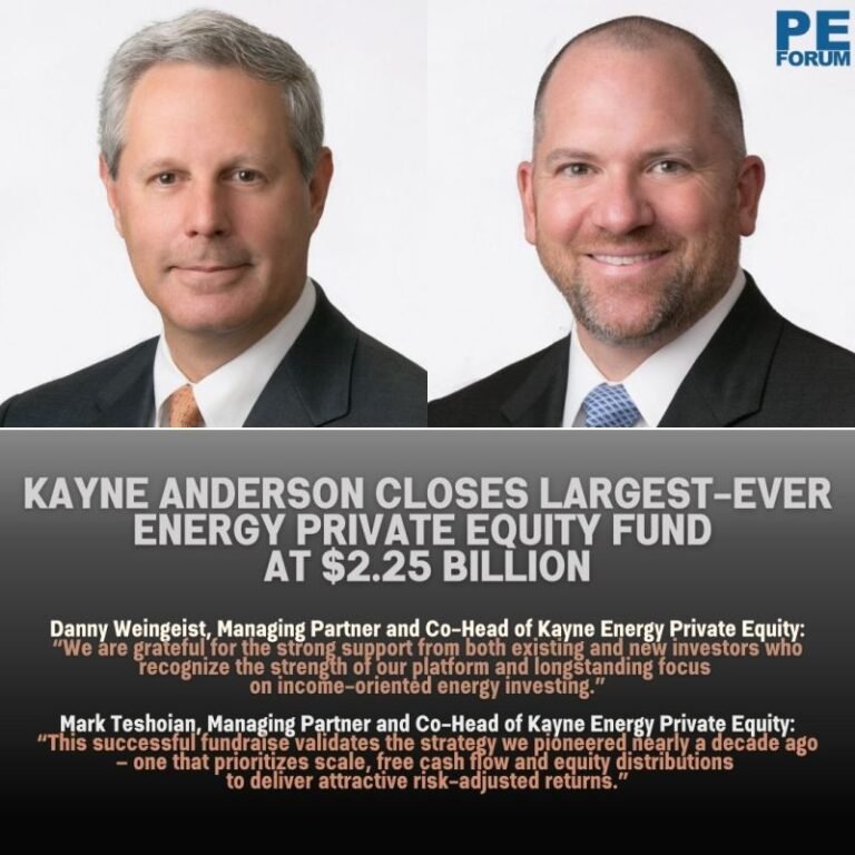 Kayne Anderson Closes Largest-Ever Energy Private Equity Fund at $2.25 Billion