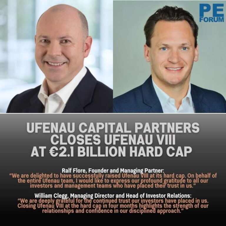 Ufenau Capital Partners AG Closes Ufenau VIII at €2.1 Billion Hard Cap in Just Four Months