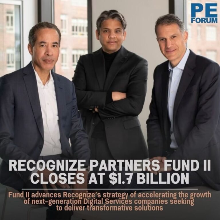 RECOGNIZE Partners Fund II Closes at $1.7 Billion