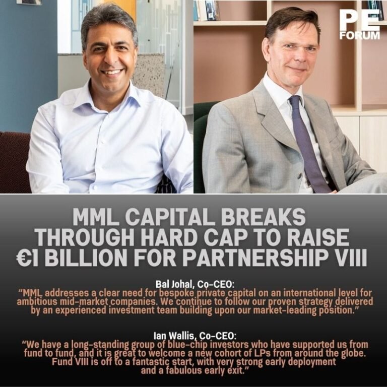 MML Capital Partners breaks through hard cap to raise €1bn for Partnership VIII