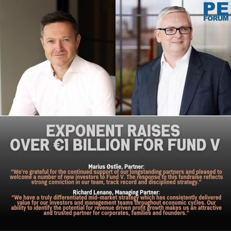 Exponent raises over €1 billion for Fund V
