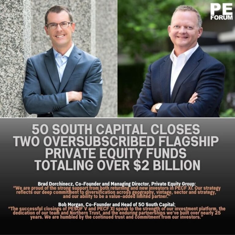 50 South Capital Closes Two Oversubscribed Flagship Private Equity Funds Totaling Over $2 Billion