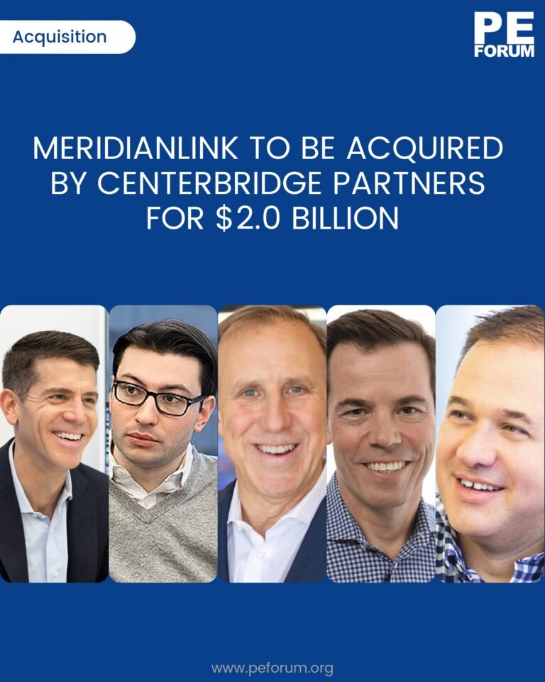 MeridianLink to Be Acquired by Centerbridge Partners, L.P. for $2.0 Billion