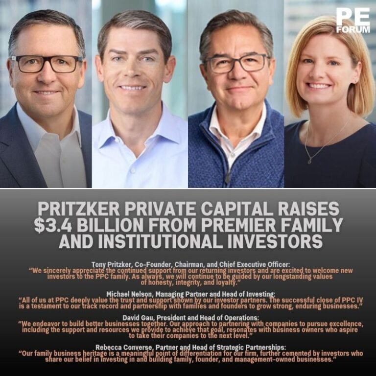 Pritzker Private Capital Raises $3.4 Billion from Premier Family and Institutional Investors