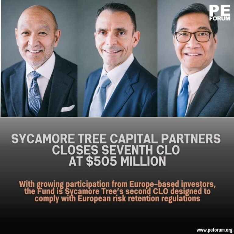 Sycamore Tree Capital Partners, L.P. Closes Seventh CLO at $505 Million