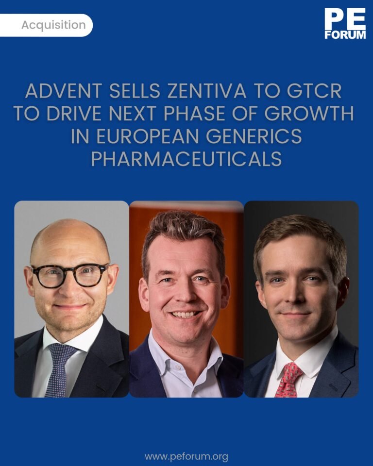 Advent Sells Zentiva to GTCR LLC to Drive Next Phase of Growth in European Generics Pharmaceuticals