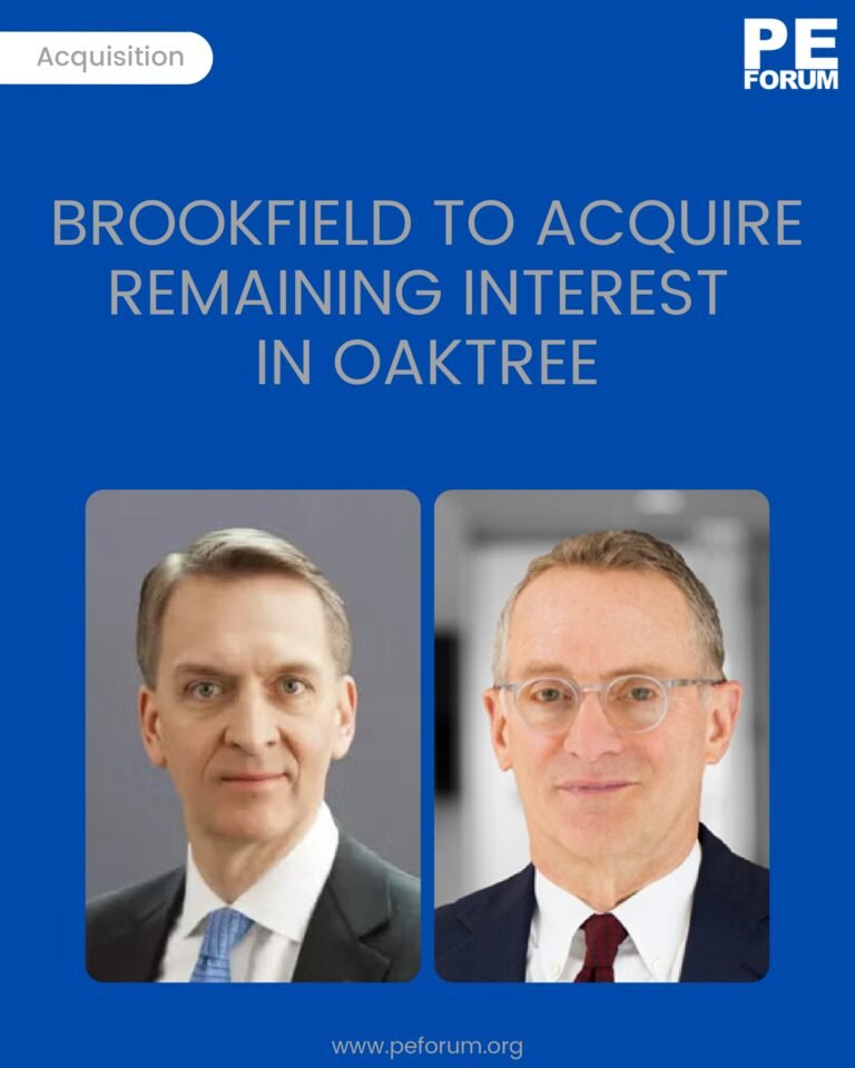 Brookfield to Acquire Remaining Interest in Oaktree Capital Management, L.P.