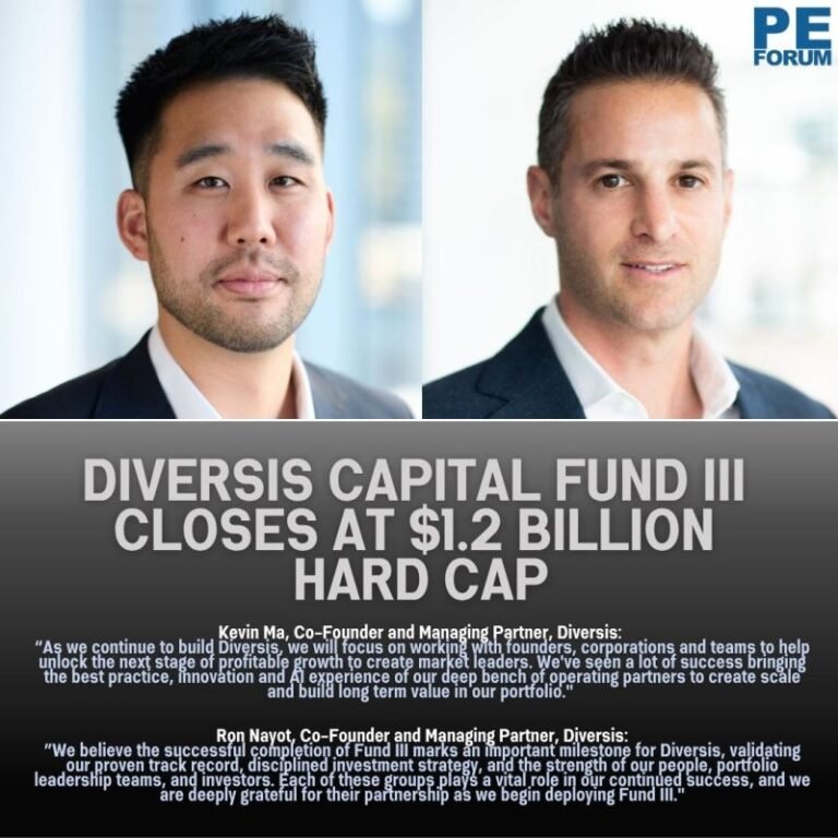 Diversis Capital Fund III Closes at $1.2 Billion Hard Cap
