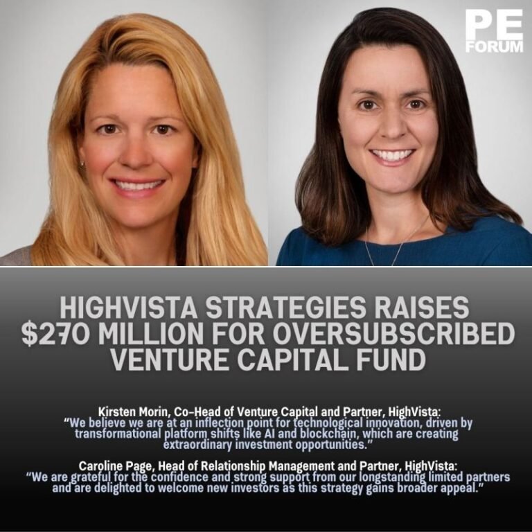 HighVista Strategies Raises $270 Million for Oversubscribed Venture Capital Fund