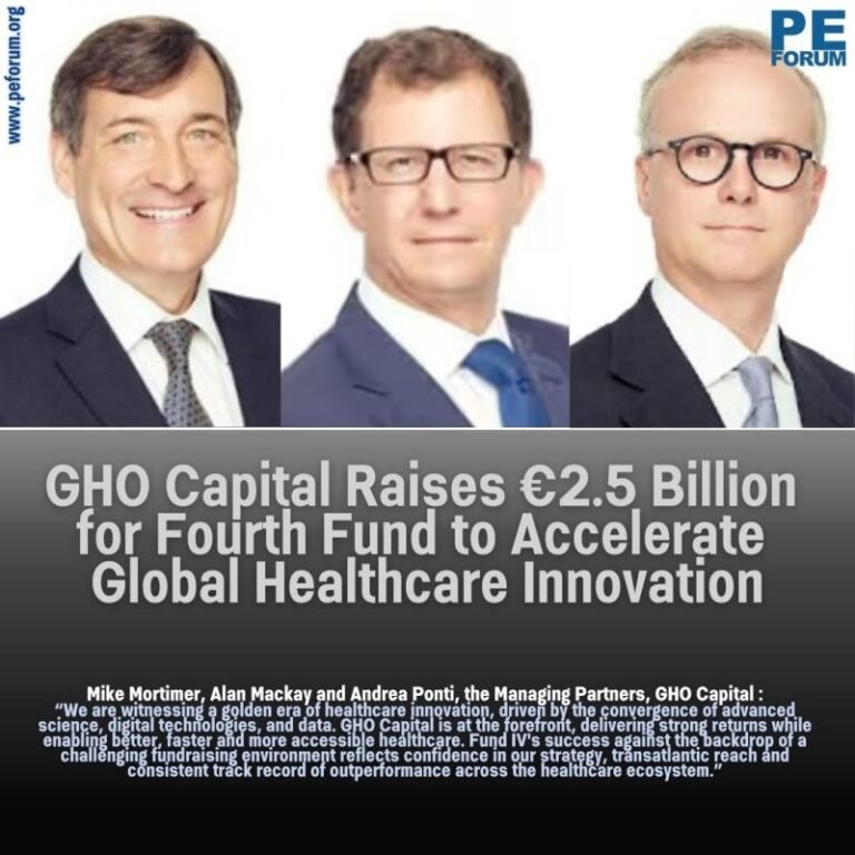 GHO Capital Partners LLP Raises €2.5 Billion for Fourth Fund to Accelerate Global Healthcare Innovation