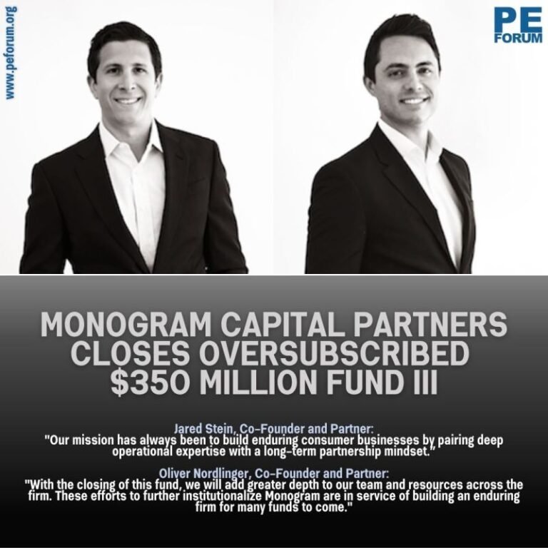 Monogram Capital Partners Closes Oversubscribed $350 Million Fund III