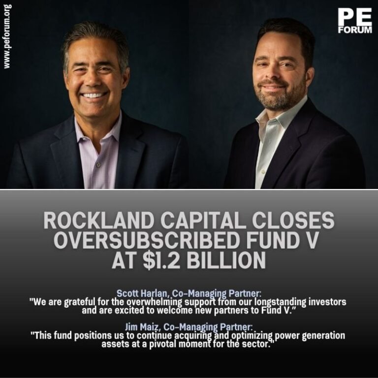 Rockland Capital Closes Oversubscribed Fund V at $1.2 Billion