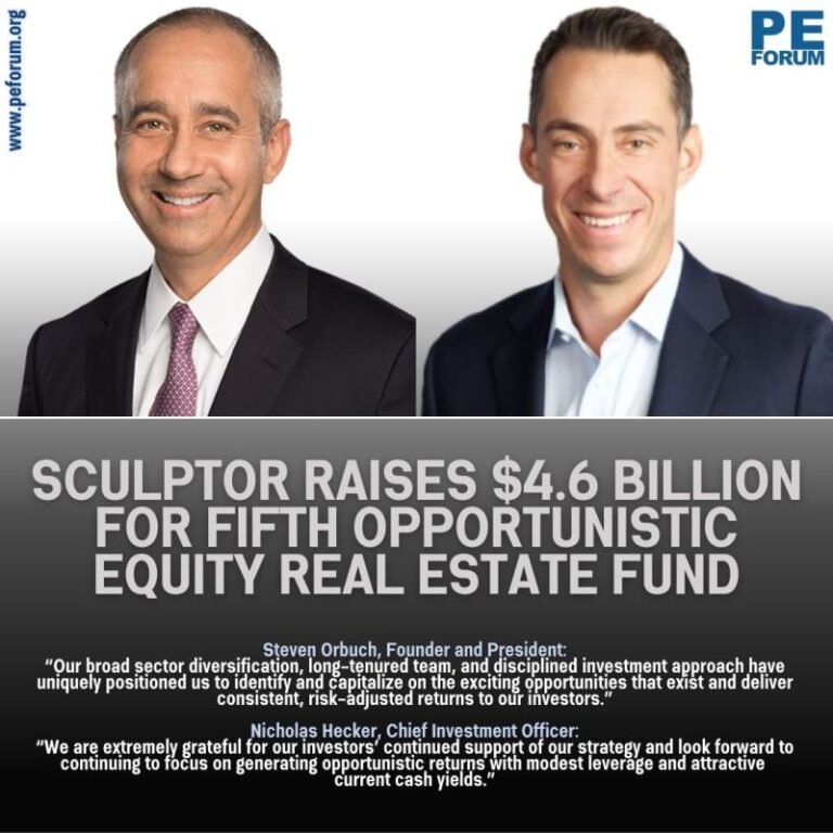 Sculptor Capital Management Raises $4.6 Billion for Fifth Opportunistic Equity Real Estate Fund