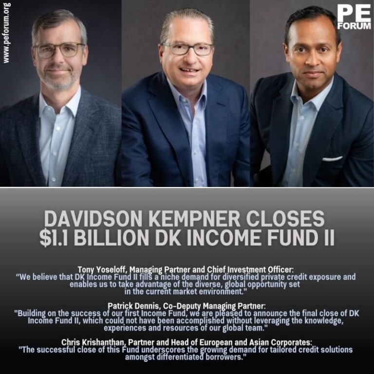 Davidson Kempner Capital Management Closes $1.1 Billion DK Income Fund II, Expanding Global Asset-Backed Private Credit Platform