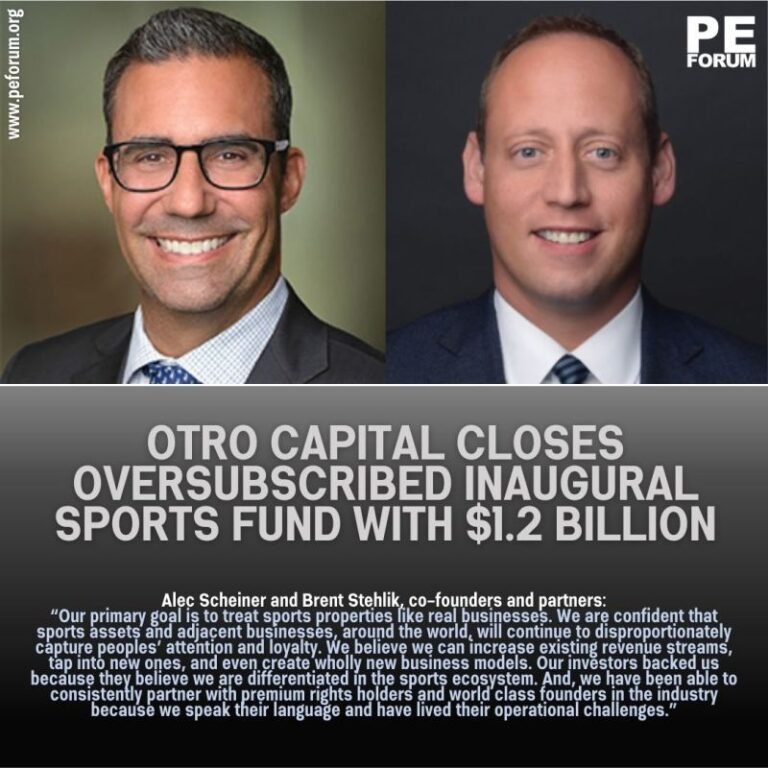 Otro Capital Closes $1.2 Billion Inaugural Sports Fund, Fund I