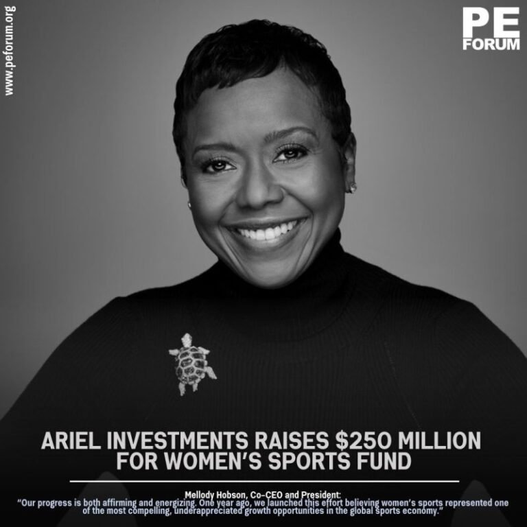 Ariel Investments Raises $250 Million for Women’s Sports Fund