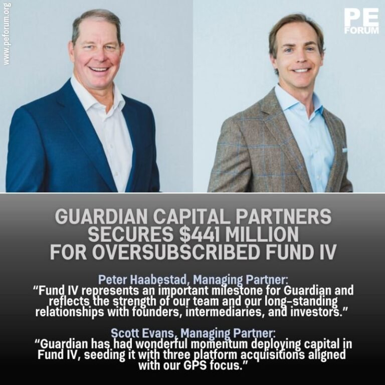 Guardian Capital Partners Secures $441 Million for Oversubscribed Fund IV in Seven Months