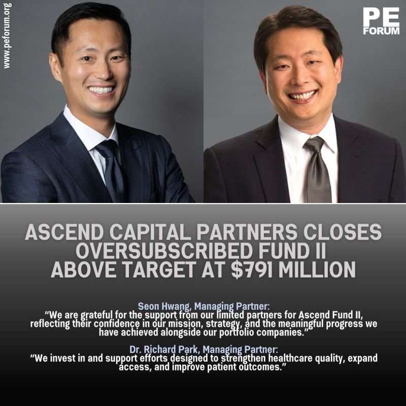 Ascend Partners Closes Oversubscribed Fund II Above Target at $791 Million