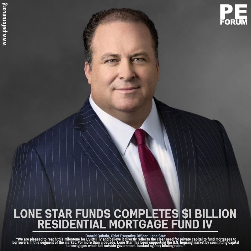 Lone Star Funds Completes $1 Billion Residential Mortgage Fund IV