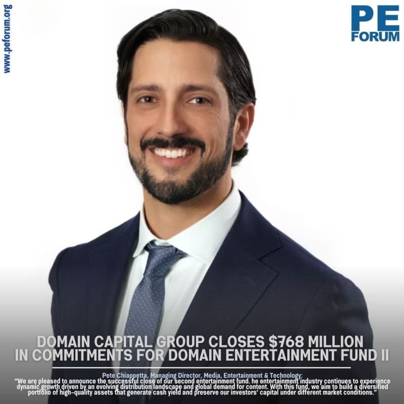 Domain Capital Group Closes $768 Million in Commitments for Domain Entertainment Fund II
