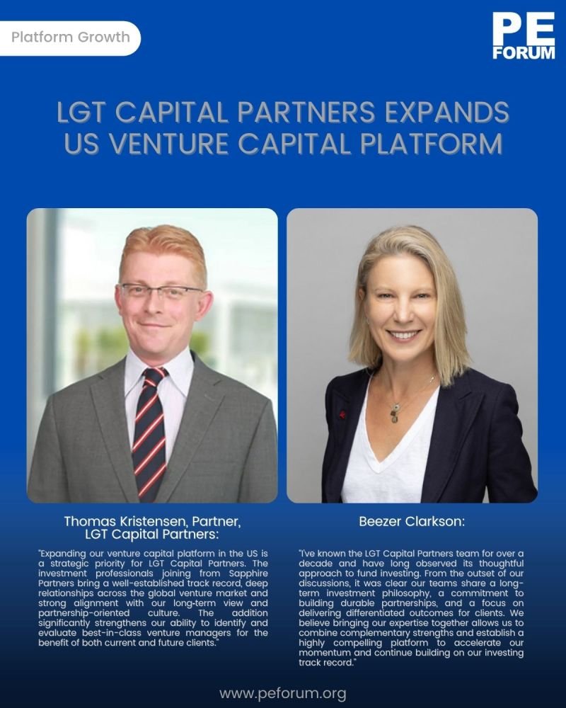 LGT Capital Partners expands US venture capital platform with core fund investing team of Sapphire Partners