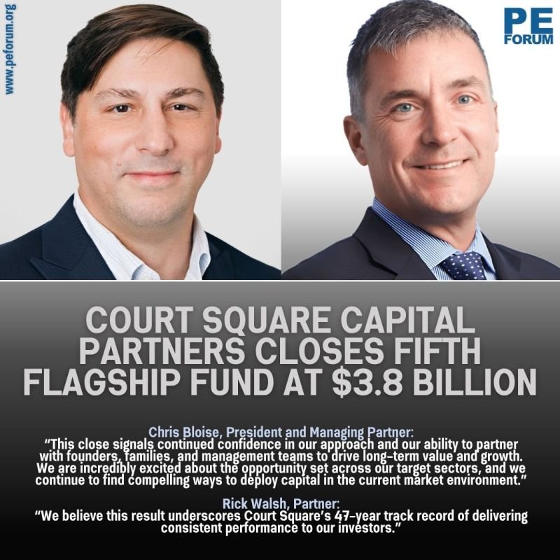 Court Square Capital Partners Closes Fifth Flagship Fund at $3.8 Billion
