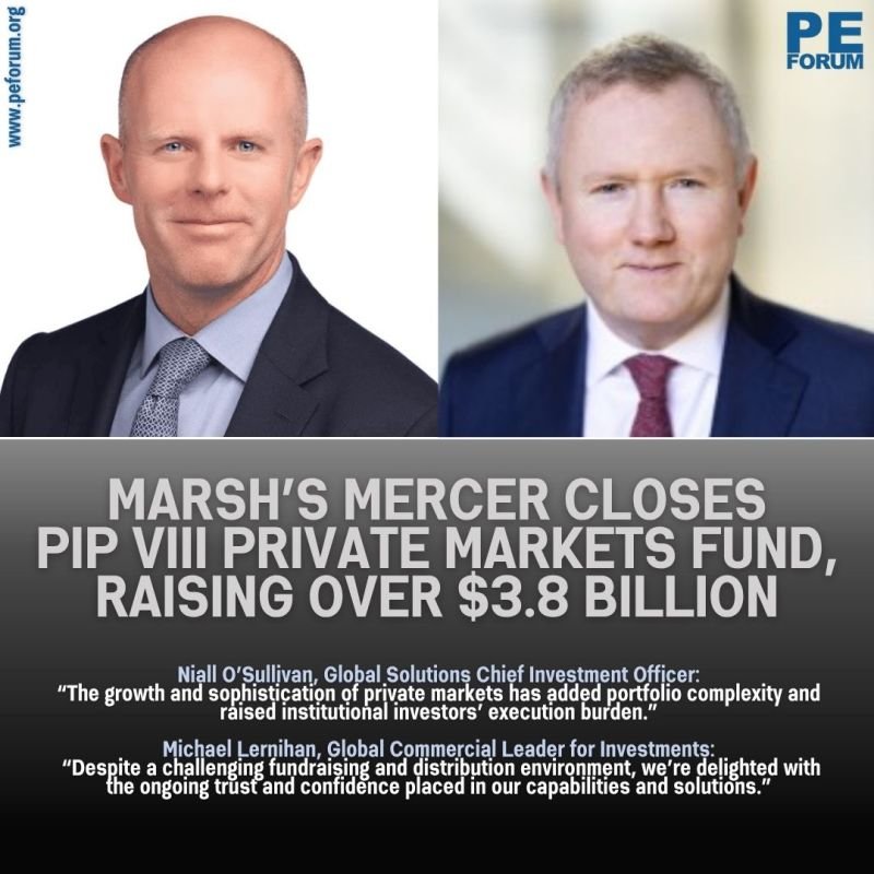 Marsh’s Mercer closes PIP VIII private markets fund, raising over $3.8bn