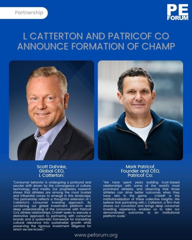 CHAMP Launch by L Catterton and Patricof Co (P/Co): Athlete Ownership Model for Consumer Brand Growth