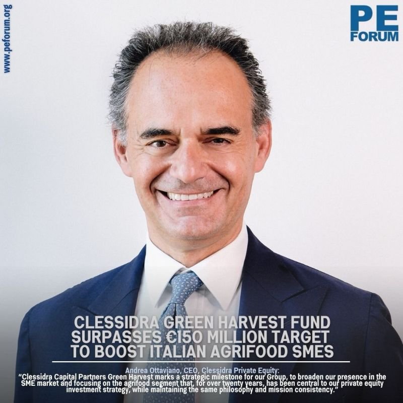 Clessidra Group Green Harvest Fund Surpasses €150M Target to Boost Italian Agrifood SMEs