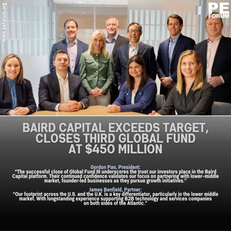 Baird Capital Exceeds Target, Closes Third Global Fund at $450M