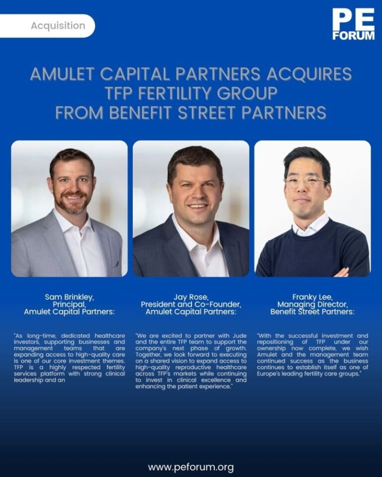 Amulet Capital Partners, LP Acquires TFP Fertility Group from Benefit Street Partners, a Franklin Templeton Company