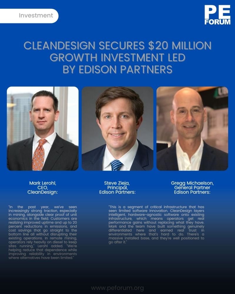 CleanDesign Inc. Secures $20 Million Growth Investment to Scale Hybrid Energy Technology Across Oil, Gas and Mining