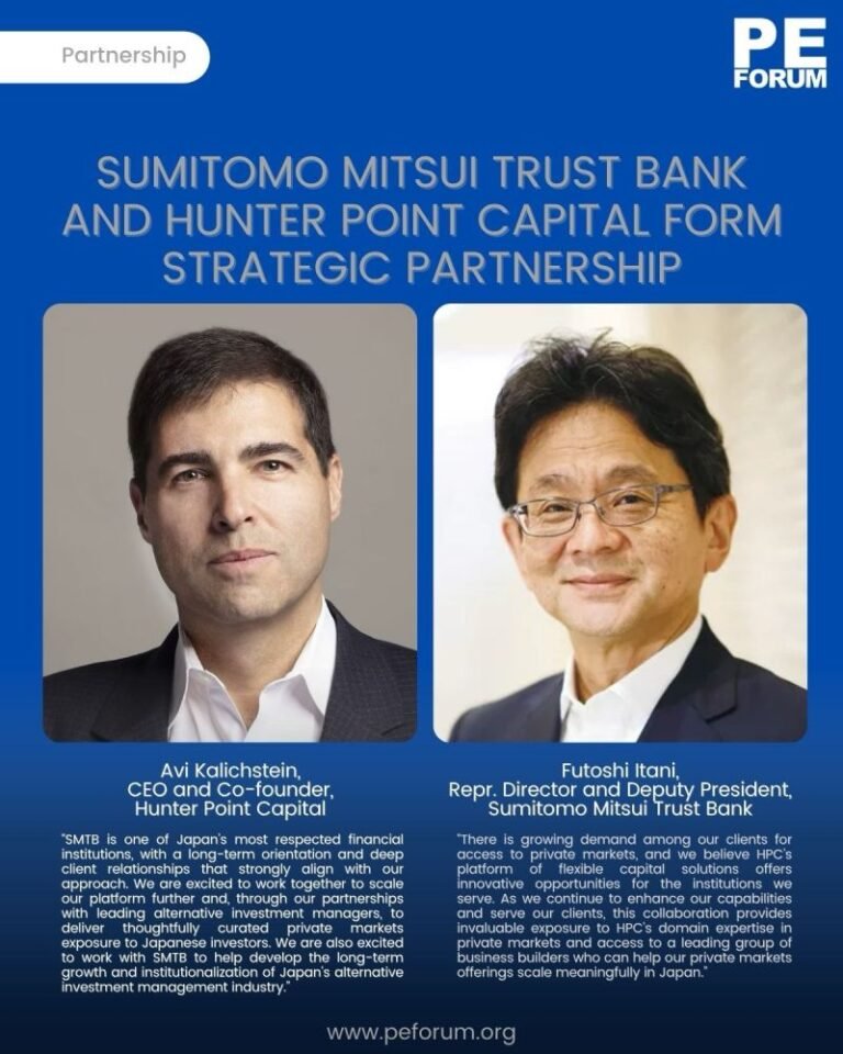 Sumitomo Mitsui Trust Bank and Hunter Point Capital LP Form Long-Term Strategic Partnership